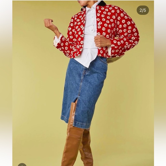 New Tory Burch Flower Stencil Bouclé Jacket - Picture 9 of 15